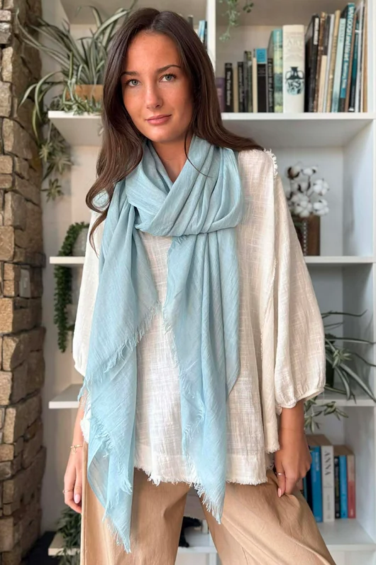 Classic Portobello Scarf Duck Egg 